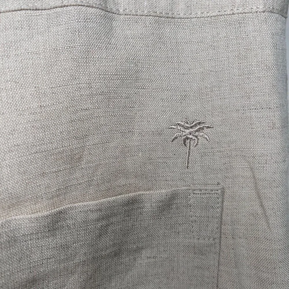 Havana Shirt Co Size Medium 32/34 Men Linen Pants Khaki